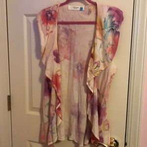 Anthropologie XL Sleeveless Sweater Wrap